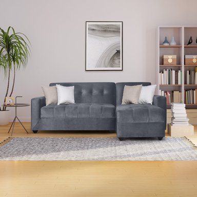 SECCIONAL MALLHOGAR RUSIA GRIS OSCURO DERECHO