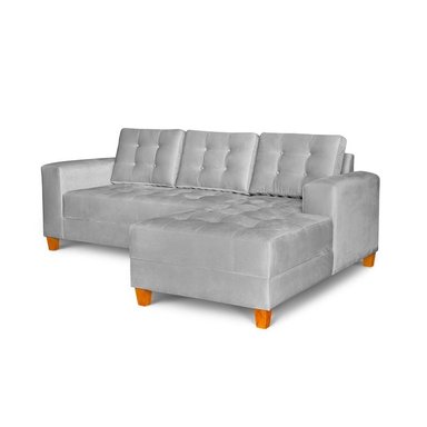 SECCIONAL MALLHOGAR SIENA DERECHO GRIS PLATA