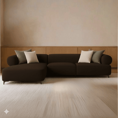 SECCIONAL MALLHOGAR NUVIA IZQUIERDO CHOCOLATE