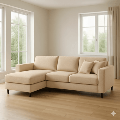 SECCIONAL MALLHOGAR EMMA IZQUIERDO BEIGE CLARO