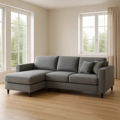 SECCIONAL MALLHOGAR EMMA IZQUIERDO GRIS OSCURO