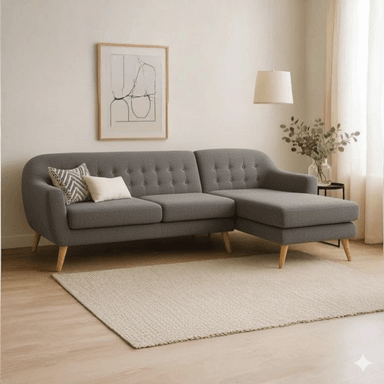 SECCIONAL MALLHOGAR LUCIA DERECHO GRIS OSCURO