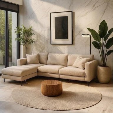 SECCIONAL MALLHOGAR ALESSIA IZQUIERDO BEIGE CLARO