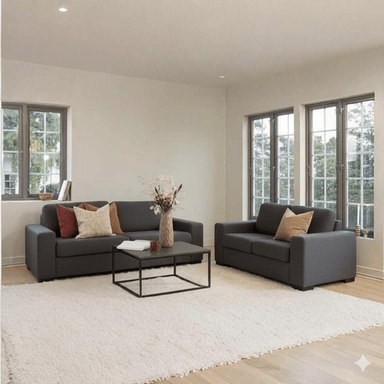 JUEGO DE SALA MALLHOGAR TAYLOR 3-2 GRIS OSCURO