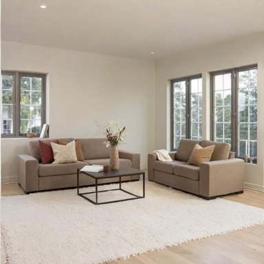 JUEGO DE SALA MALLHOGAR TAYLOR 3-2 BEIGE OSCURO