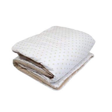 EDREDÓN BABYTU BEIGE CUNA ESTANDAR DISEÑO ESTRELLITAS
