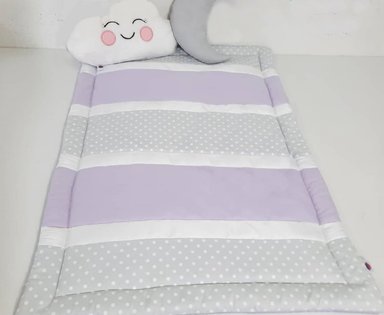 EDREDON PARA CUNA ESTANDAR - DISEÑO TRICOLOR