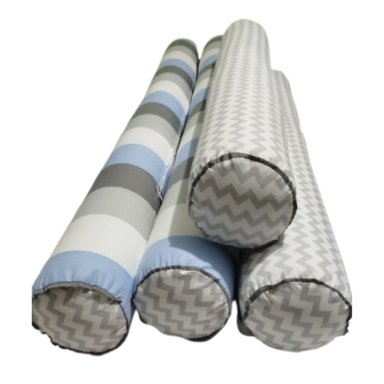 PROTECTORES CUNA BABYTU 1.5 PLAZAS GRIS BUMPERS TUBULARES CAMA MONTESSORI - 2