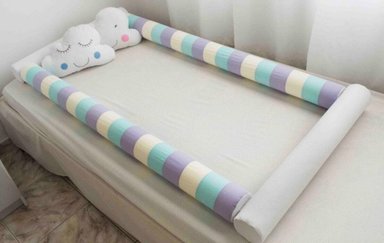 BUMPERS PROTECTORES TUBULARES DE CAMA CUNA 1.5 PLAZAS - MONTESSORI