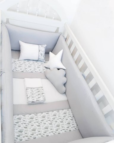 PROTECTOR LATERAL PARACHOQUES DE CUNA DISEÑO PLOMO ENTERO