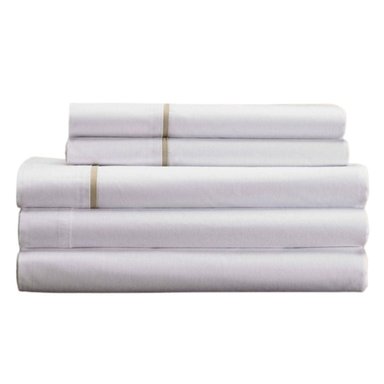 SÁBANAS BABYTU 1 PLAZA 250 HILOS ALGODÓN BLANCO HOTELERAS