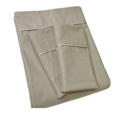 SABANAS HOGAR TALLA 1.5 PLAZAS - ALGODON PERU PIMA 180 HILOS - PLOMO PLATA