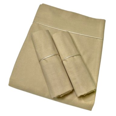 SÁBANAS BABYTU 1 PLAZA 180 HILOS ALGODÓN PIMA BEIGE HOME PERU