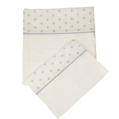 SABANAS DE CUNA - JUEGO 3 PIEZAS - COLOR  BLANCO NIÑO