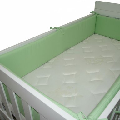 PROTECTORES PARACHOQUES LATERALES DE CAMA CUNA 1.5 PLAZAS MONTESSORI - DISEÑO VERDE SAFARI - 3