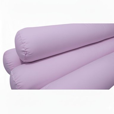 BUMPERS  PROTECTORES TUBULARES DE CAMA CUNA 1.5 PLAZAS MONTESSORI - 4 PIEZAS - LILA - 2