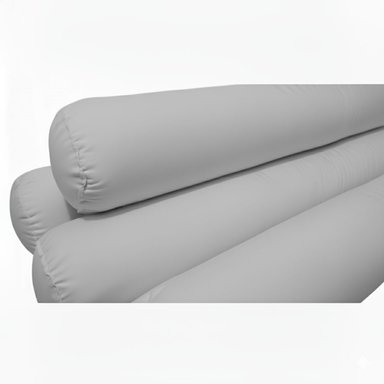 BUMPERS PROTECTORES TUBULARES DE CAMA CUNA 1.5 PLAZAS MONTESSORI - 4 PIEZAS - PLOMO - 3