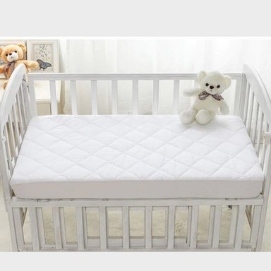 PROTECTOR DE COLCHON  ACOLCHADO DE CUNA MAS  PROTECTOR ANTI FLUIDOS TALLA CUNA ESTANDAR