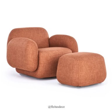 POLTRONA GLORIA Y PUFF GLORIA