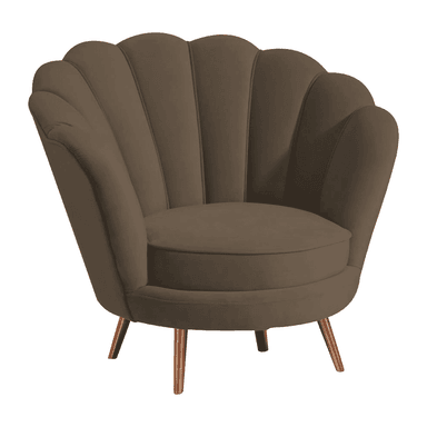 BUTACA AZYA MUEBLES ABANICO MARRÓN