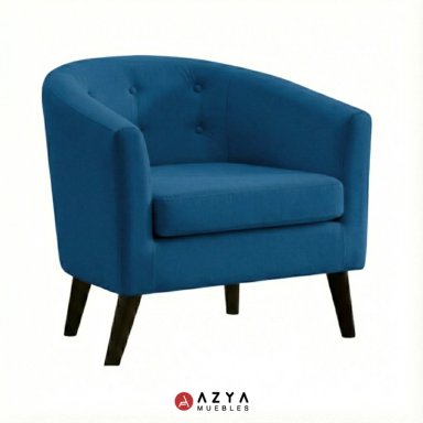 BUTACA AZYA MUEBLES TERCIOPELO DALILA AZUL COBALTO