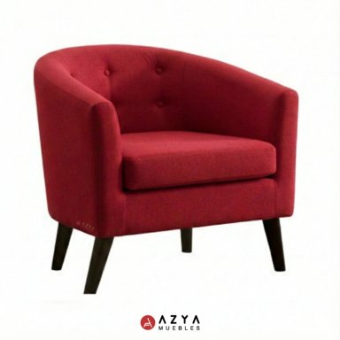 BUTACA AZYA MUEBLES DALILA ROJO