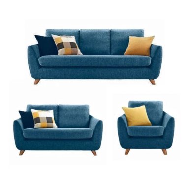 JUEGO SALA AZYA MUEBLES TERCIOPELO 3-2-1 NYZA