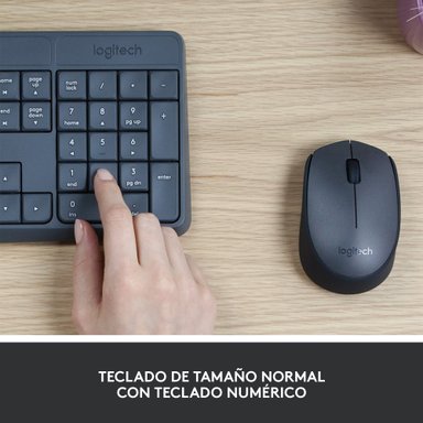 TECLADO LOGITECH + MOUSE INALÁMBRICO MK235 - 2