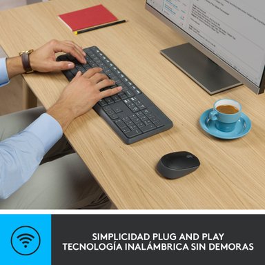 TECLADO LOGITECH + MOUSE INALÁMBRICO MK235 - 4
