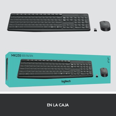 TECLADO LOGITECH + MOUSE INALÁMBRICO MK235 - 7