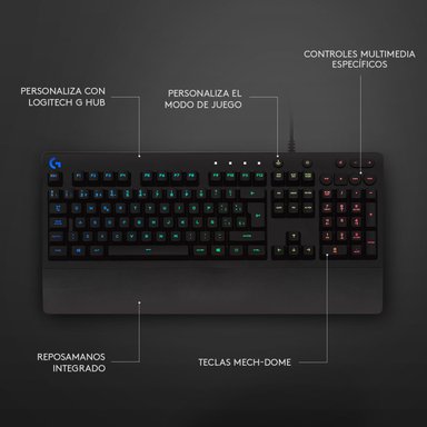 Teclado Para Juegos Logitech Prodigy G213 Negro - 5