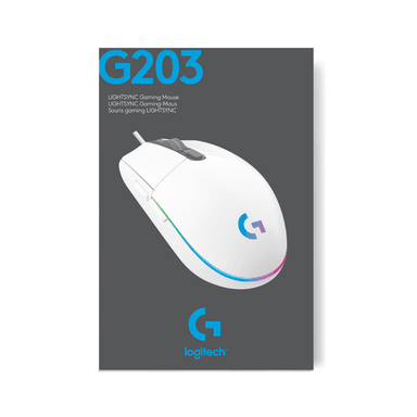 MOUSE LOGITECH G203 RGB WHITE - 9