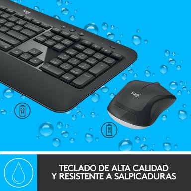 Combo teclado y mouse inalámbrico MK540 Advanced Negro - 2