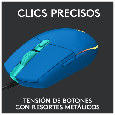 Mouse Logitech G203 LIGHTSYNC para Gaming Azul - 4
