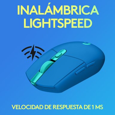 Mouse inalámbrico Logitech G305 LIGHTSPEED para gaming Azul - 2