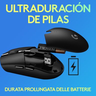 Mouse inalámbrico Logitech G305 LIGHTSPEED para gaming Azul - 3