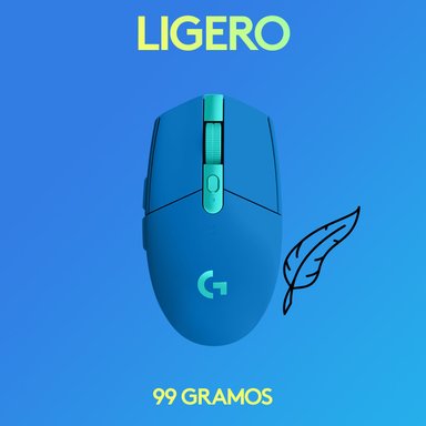 Mouse inalámbrico Logitech G305 LIGHTSPEED para gaming Azul - 4