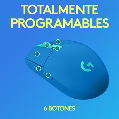 Mouse inalámbrico Logitech G305 LIGHTSPEED para gaming Azul - 5
