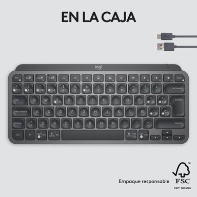 Teclado Inalámbrico Minimalista Logitech MX Keys Mini Negro - 4