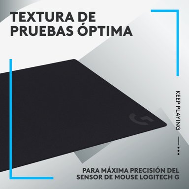 Almohadilla de Tela Grande para Mouse Logitech G640 para Juegos Negro - 3