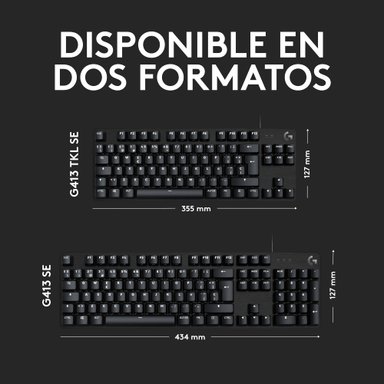 Teclado Mecánico Logitech G413 SE para Juegos Negro - 5