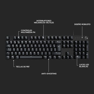 Teclado Mecánico Logitech G413 SE para Juegos Negro - 6