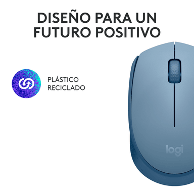 MOUSE INALÁMBRICO LOGITECH M170 BLUE GRAY - 8