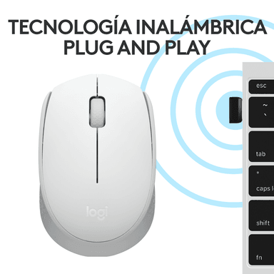 MOUSE INALÁMBRICO LOGITECH M170 WHITE - 5