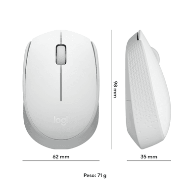 MOUSE INALÁMBRICO LOGITECH M170 WHITE - 7