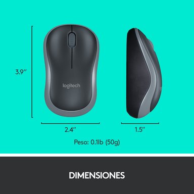 Combo teclado y mouse inalámbricos MK270 Negro - 7