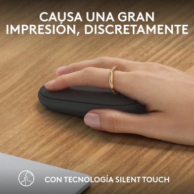 MOUSE INALÁMBRICO LOGITECH PEBBLE 2 M350S BLUETOOTH WIRELESS GRAPHITE - 4