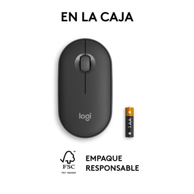 MOUSE INALÁMBRICO LOGITECH PEBBLE 2 M350S BLUETOOTH WIRELESS GRAPHITE - 8