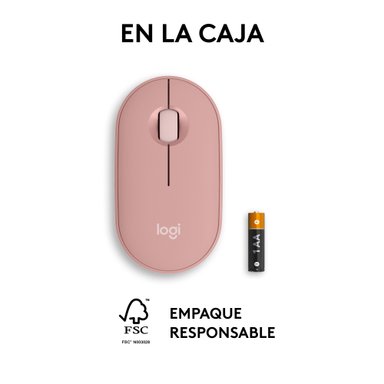 Mouse Inalámbrico Bluetooth Logitech Pebble 2 M350S Rose - 8