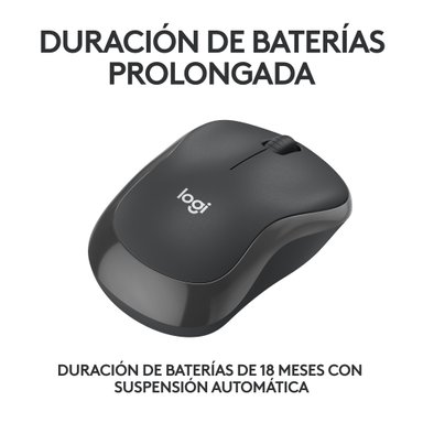 MOUSE INALÁMBRICO LOGITECH BLUETOOTH M240 SILENT WIRELESS BLACK - 3